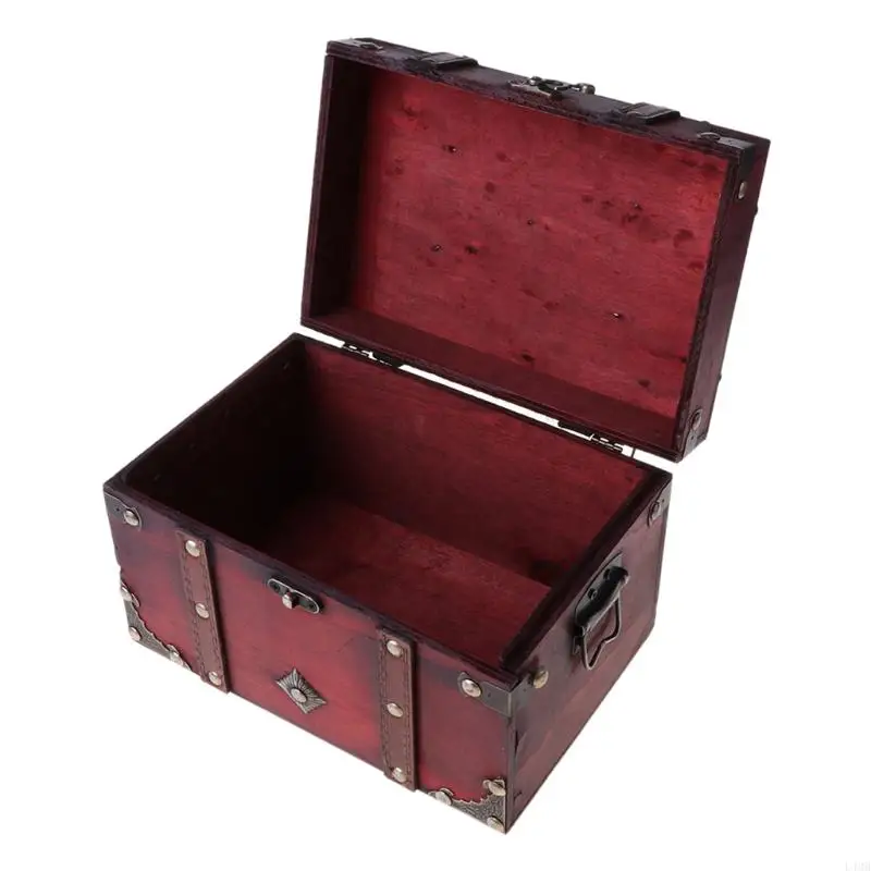 L4MB Treasure Ground Vintage деревянная коробка для хранения антикварного стиля организатор ювелирных изделий для ювелирных для