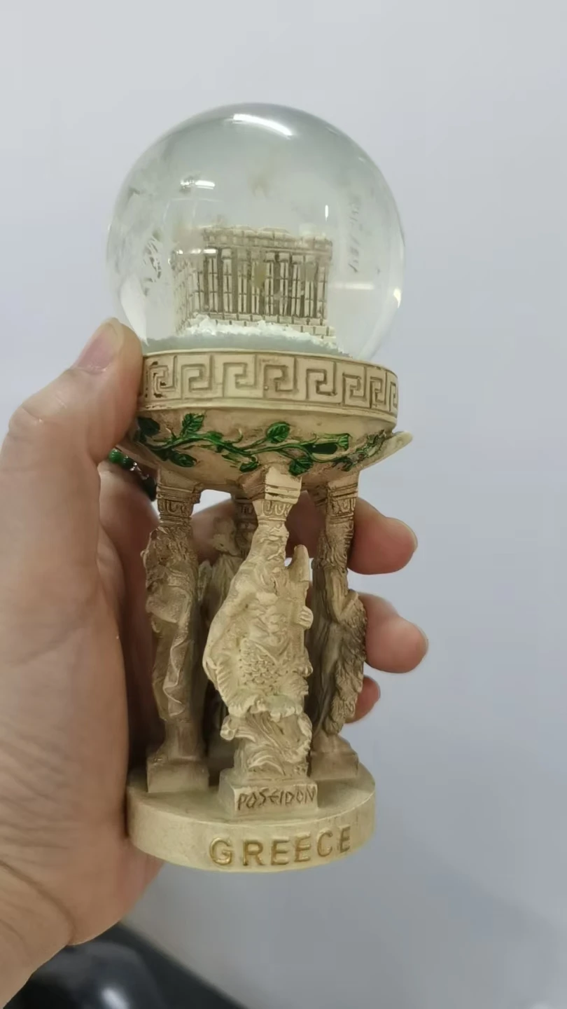 resin figure mental psychological sand table game box court therapy building  greece