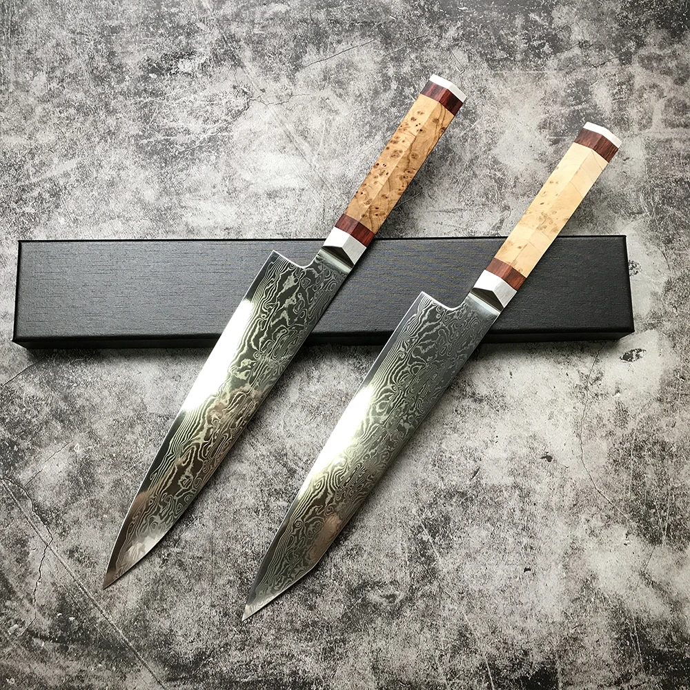 

Chef Knife 67 Layers Damascus Steel VG10 Blade Slicing Cleaver Gyutou Kiritsuke Japanese Kitchen Knife Wood Handle Cooking Tools