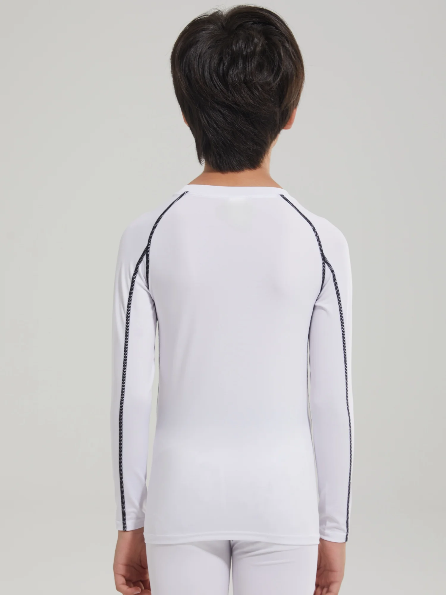 Camicie a compressione a maniche lunghe da ragazzo per giovani Canottiere da baseball atletiche ad asciugatura rapida T-shirt con strato base per sport da calcio