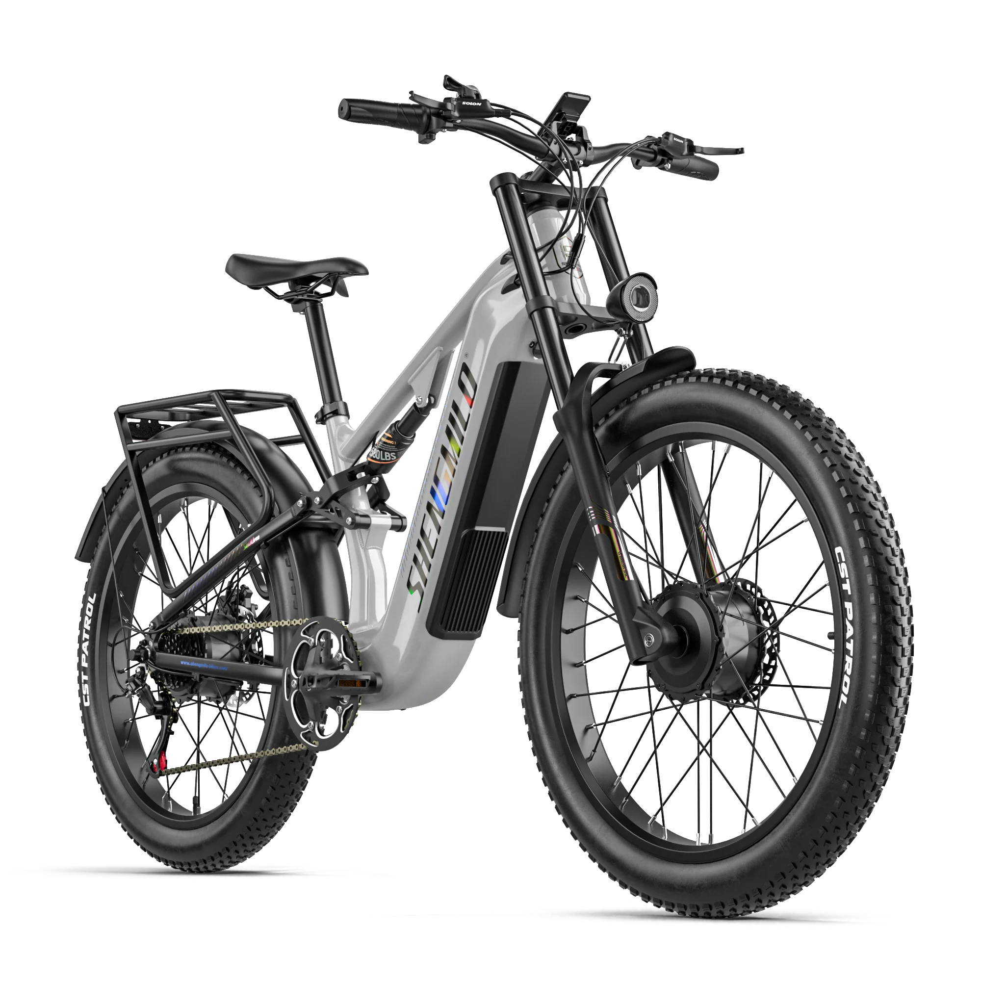 AliExpress NONE Shengmilo S600 Pro Adult Electric Bike Dual Motor Mountain E Bike 48V 25AH Battery 26 Inch Fat Tires All-Terrain E Bicycle Men's Electric Bicycle