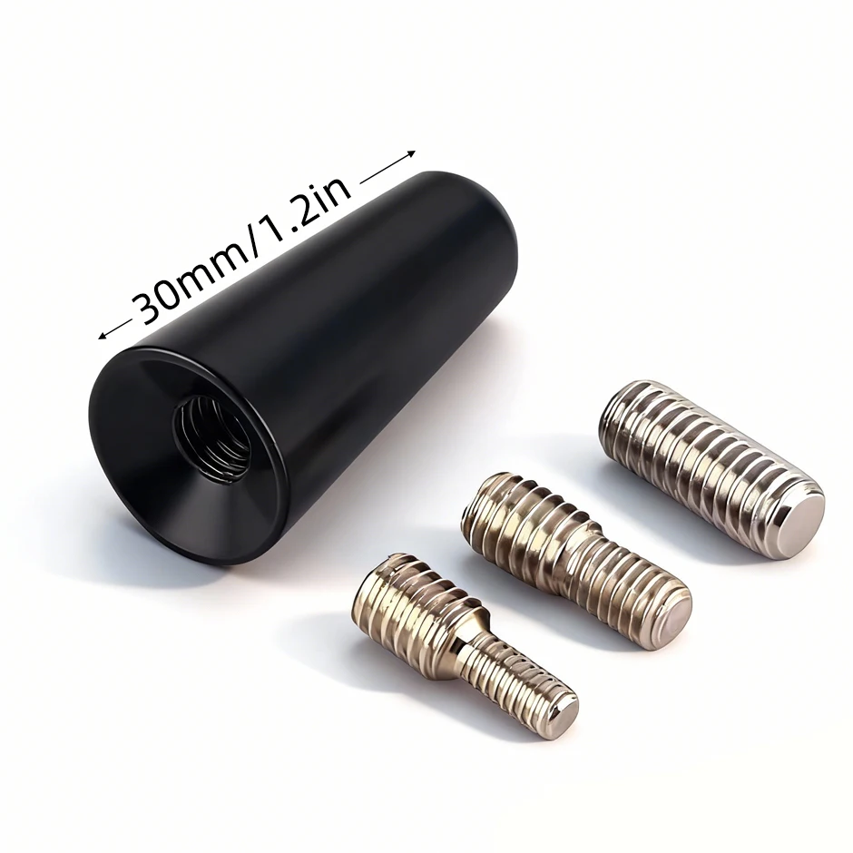 QXNY Strong Radio Roof Mount FM AM DAB Black 3cm Length Auto Universal with Screws Car Antenna Mini Short Vehicle Accessories