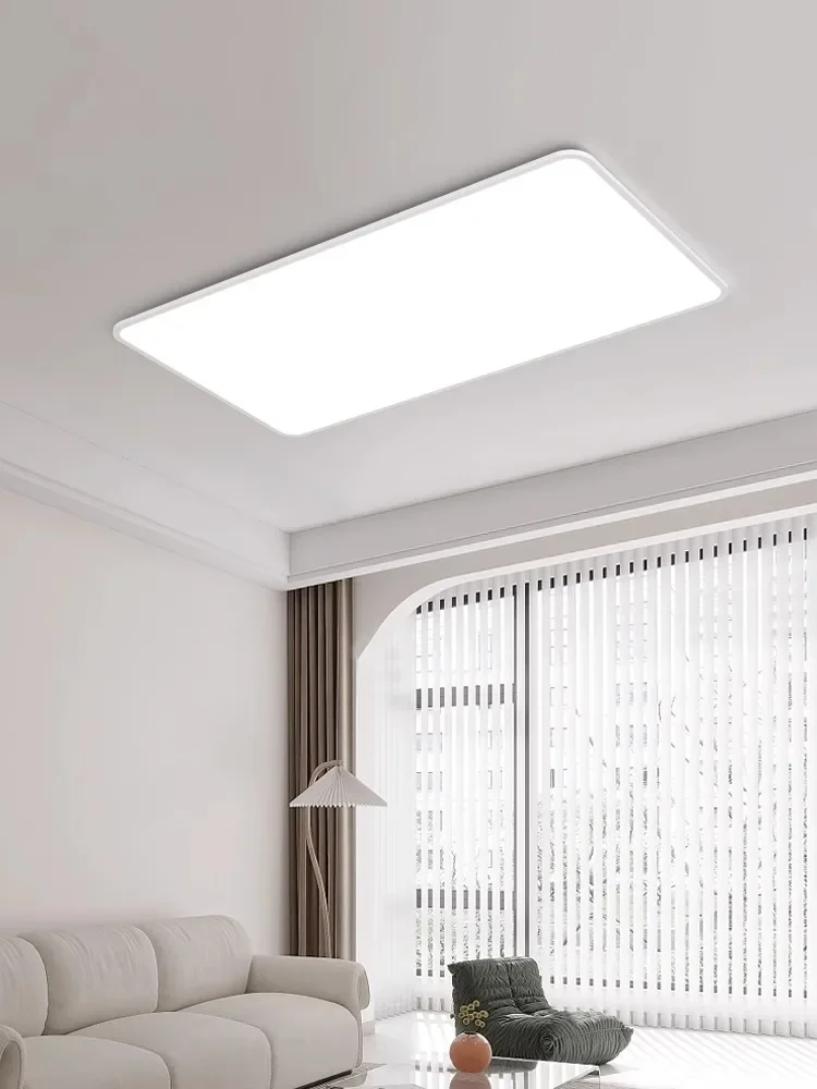 Nowoczesna Ultra cienka prostokątna lampa sufitowa Led minimalistyczny salon sypialnia Home Deco oświetlenie wewnętrzne