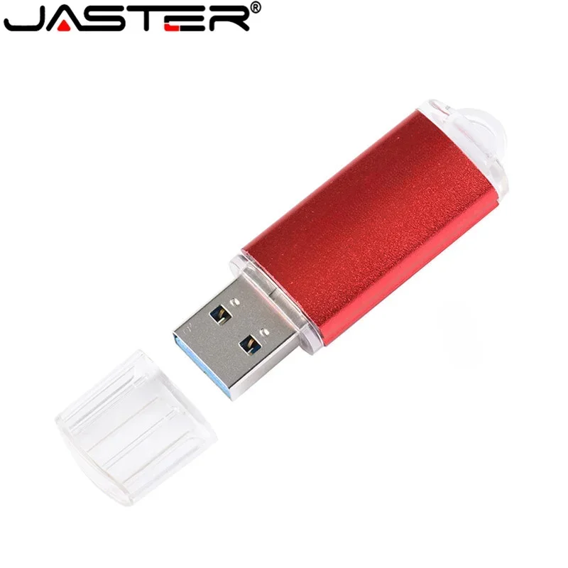 JASTER Mini Pen Drive USB Flash Drive 128GB Metal Pen Drive 64GB memoria Stick de alta velocidad 32GB disco U de plástico 16GB para ordenador portátil