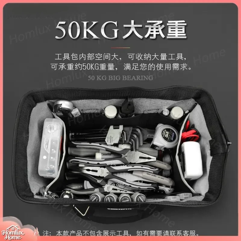 Thickened Multifunctional Portable Shoulder Bag Waist Bag for Electricians Tools Canvas Tool Bag Household Maintenance