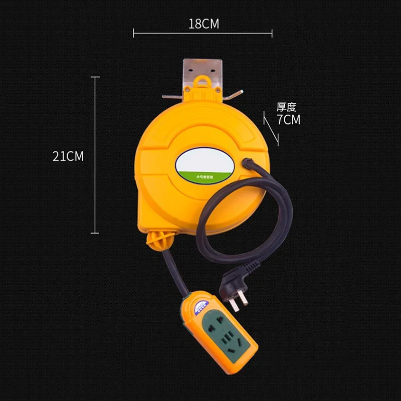 3000W automatico retrattile cavo di alimentazione bobina filo cavo telescopico tamburo avvolgicavo elettrico alimentatore avvolgitubo 5M