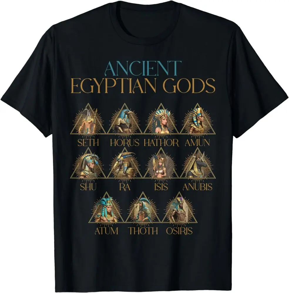 Ancient Egypt Deity Egyptian Gods T-Shirt Anime Graphic T-shirts 100%Cotton Short Sleeve