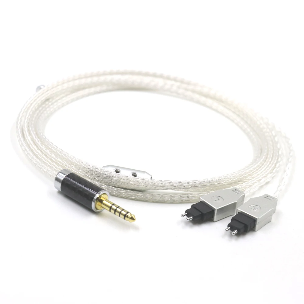 

16 Core Pure Silver Balanced 2.5mm 4.4 6.5 XLR Earphone Cable For Sennheiser HD580 HD600 HD650 HD25 HD660S hd565 hd545 Headphone