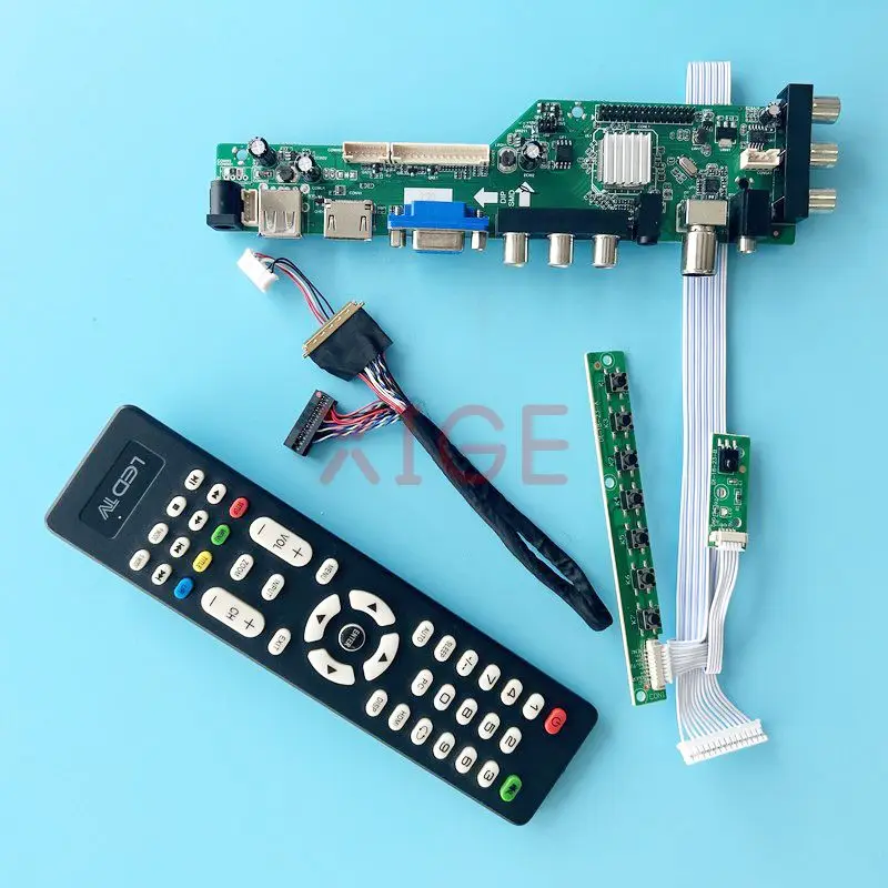 

Controller Board Fit LTN156HT01 B156HB01 40-Pin LVDS 1920*1080 15.6" USB+DHMI+VGA+2AV Laptop Display DVB Digital Signal DIY Kit