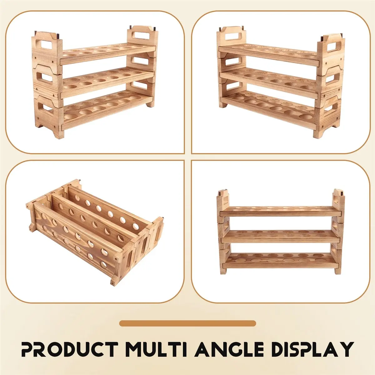 Porte-œufs en bois pour comptoir, support de rangement pour œufs frais, organiseur de cuisine pour la collecte des œufs