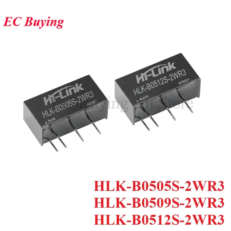 HLK-B0505S-2WR3 HLK-B0512S-2WR3 DC-DC Isoliertes Schaltnetzteil 5V bis 5V 9V 12V 2W Netzteil Kurzschlussschutz