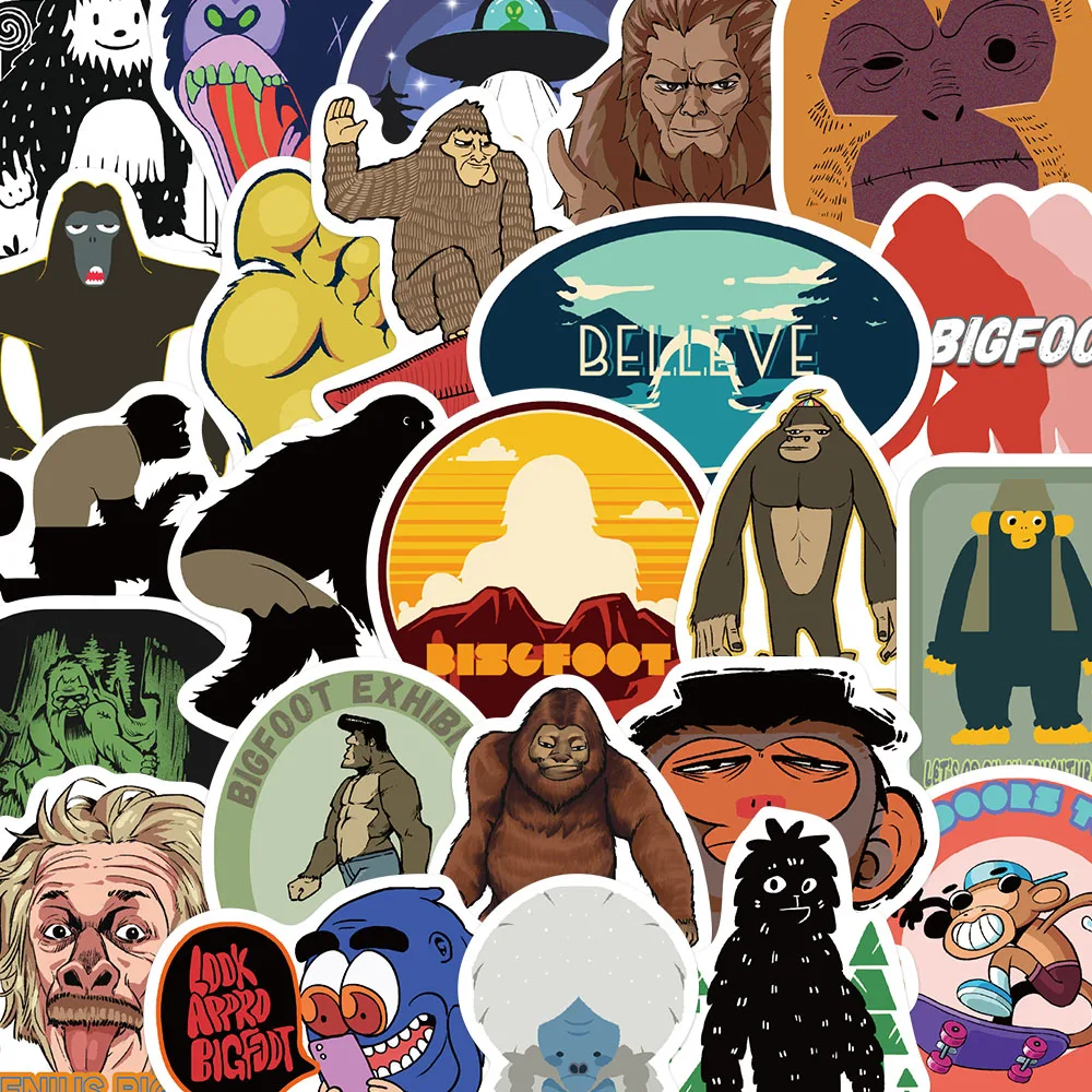 

50PCS Outdoor Ape Stickers Funny Animals Toy Decals For Laptop Suitcase Guitar Phone Fridge DIY Graffiti wWterproof Stickers