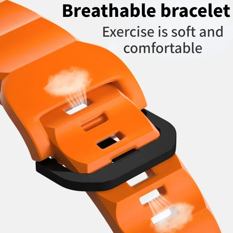 Soft Silicone Strap For Apple Watch Ultra 2 49mm 10 9 8 7 46/42/45/41mm Breathable Wave Style Wristband iWatch 6 5 4 SE 44/40mm