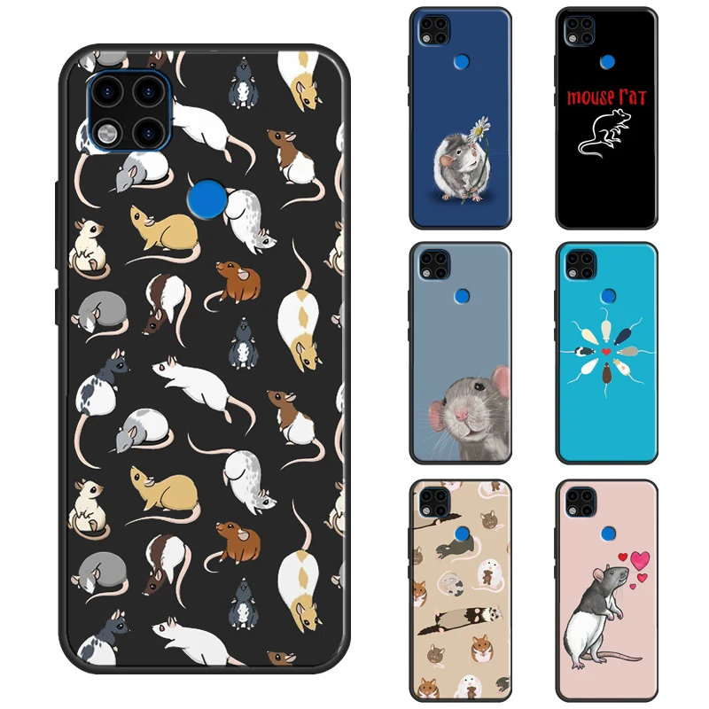 Mouse Rat For Redmi Note 11 Pro Case For Redmi Note 10 Pro Note 9 Pro Note 8 Pro 7 10S 11S 9A 9C 9T