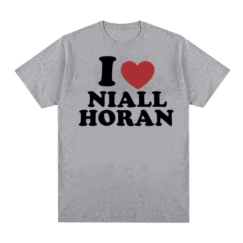 I Love Niall Horan Print Graphic T Shirts Men Women Casual 100% Cotton Short Sleeve T-shirt Summer Fashion Oversized Tshirt Tops