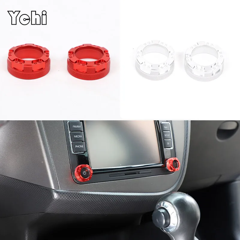 

Aluminum Alloy For SEAT Leon MK2 2008-2012 Central Control Multimedia Volume Knob Ring Decorative Accessories