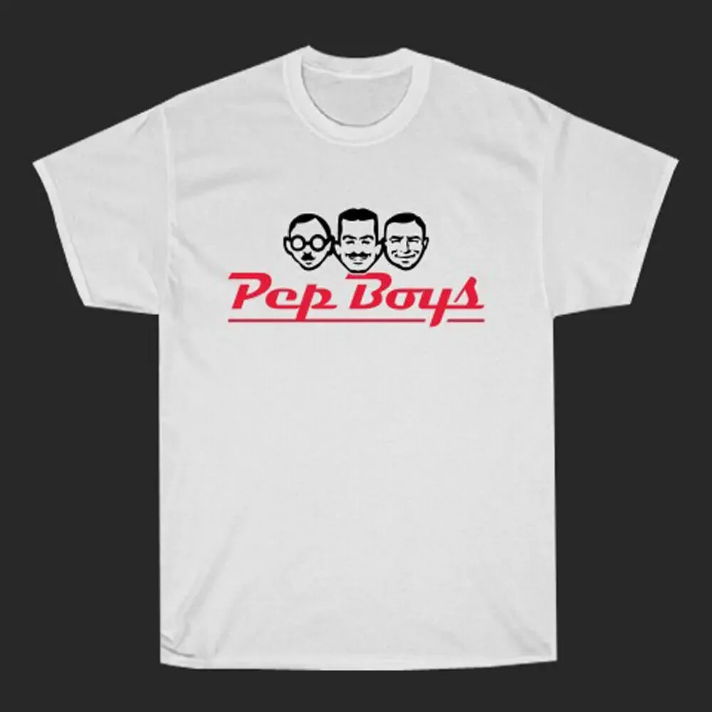 PEP BOYS Automotive Service Tires Men's White T Shirt