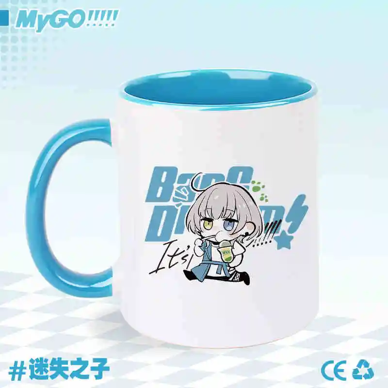 Anime bang sonho é mygo canecas shiina taki kaname rana soyorin cosplay cerâmica café copo de água das mulheres dos homens dos desenhos animados copo beber