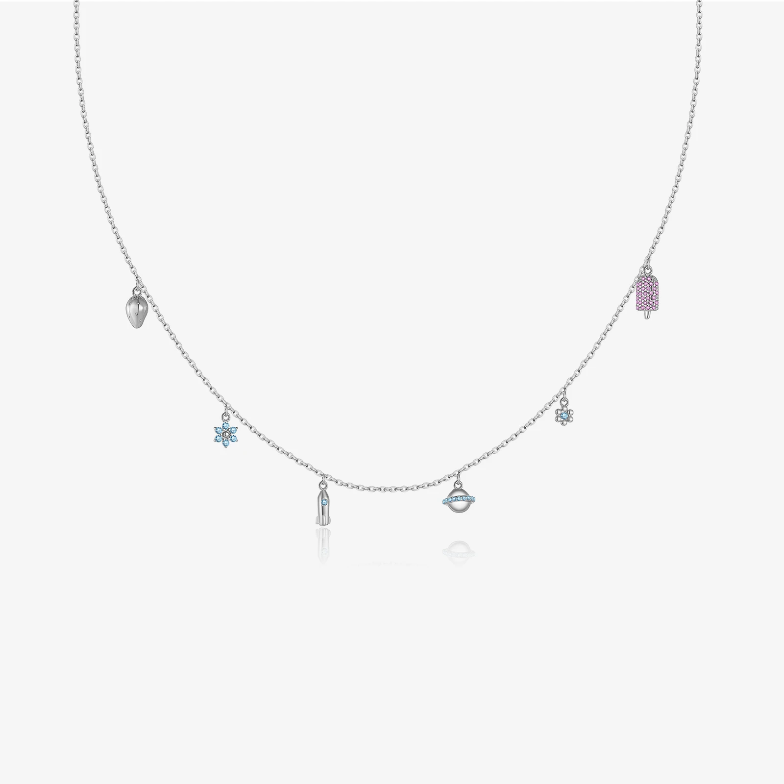 

VEWANT New 925 Sterling Silver irregular Zircon CZ Long Chain Necklace 2024 Classic Fine Fashion Birthday Gift Party Jewelry