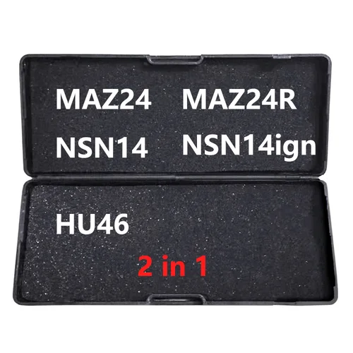 LiShi 2 en 1 MAZ24R NSN14 MAZ24 NSN14Ign HU46 CY24 decodificador y herramientas de cerrajería para Hyundai