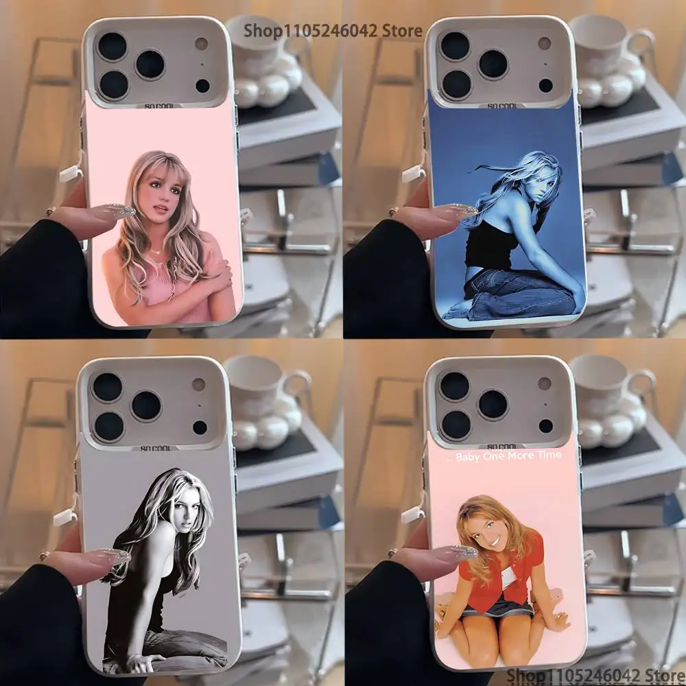 

Actor B-Britney Spears For iPhone 17,16,15,14,13,12,11,Mini,Pro,E,SE4,XS,MAX White Shockproof Candy Matte Cover