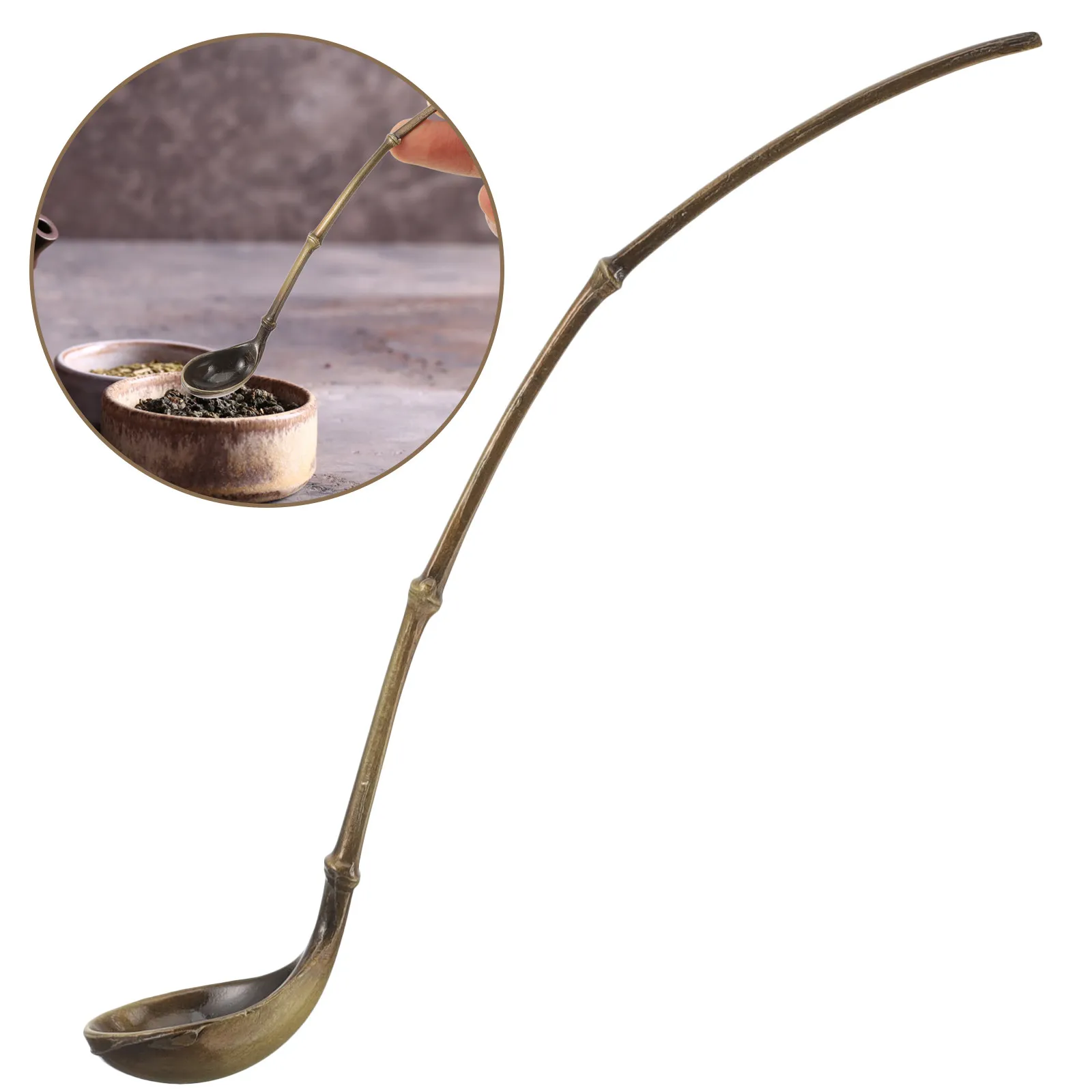 Delicate Small Tea Spoon Sturdy Alloy Material Style Mini Spoon Multi-Purpose Tea Decor Small Spoons