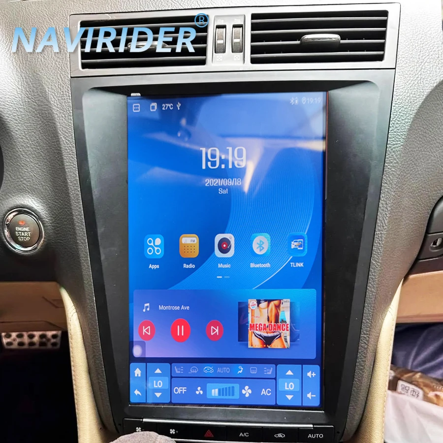 

12,8 Android 14 с сенсорным экраном, радио Carplay для LEXUS GS300 2009 GS350 2010 Gs450h 2006, автомобильный GPS-мультимедийный видеоплеер, головное устройство