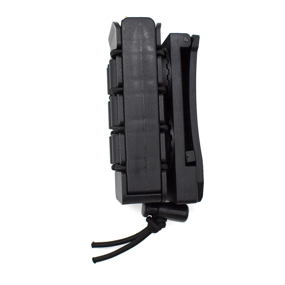 Tactical Plastic Steel Pistol Magazine Bag 9MM Magazine Box Wagon Belt Adjustable box 92 92G G17 Airsoft Gear Accessories