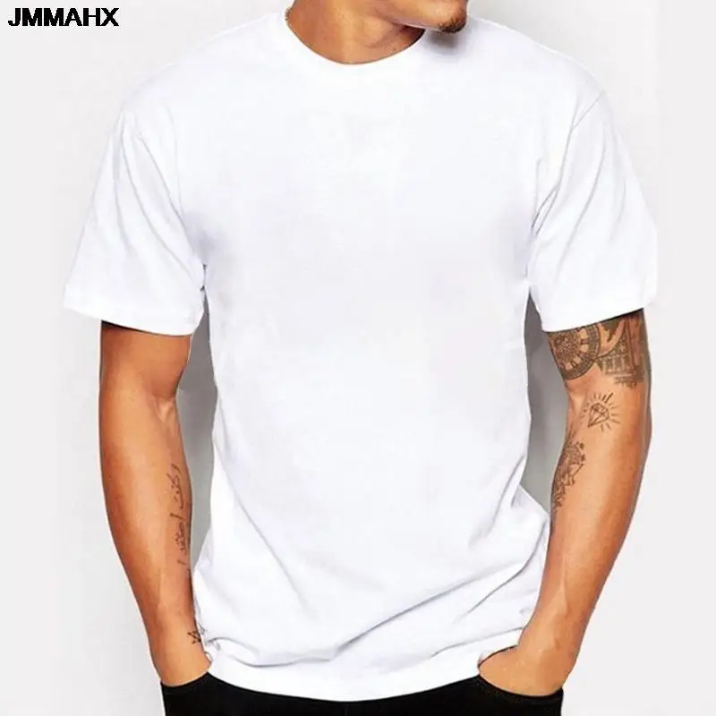 Camiseta con estampado de moda personalizada para hombre, Tops de marca con logotipo de foto DIY Harajuku, camisetas Unisex, ropa informal blanca