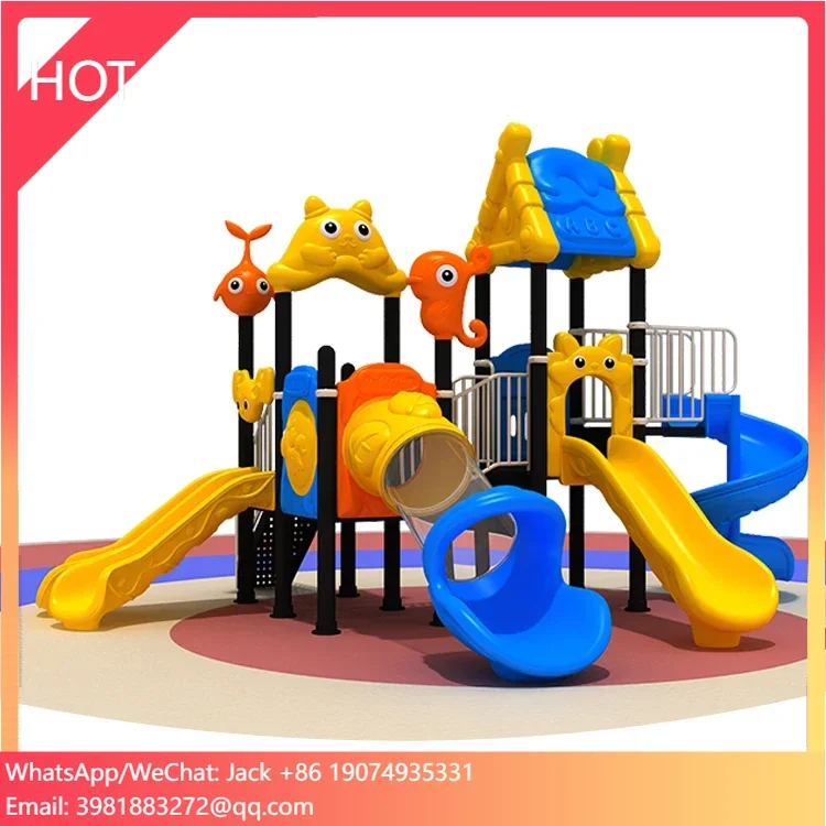 

Large Outdoor Amusement Equipment Kids Steel Metal Slides Garden Park Amusement Park Facilities Kid-Friendly Outdoor Playground