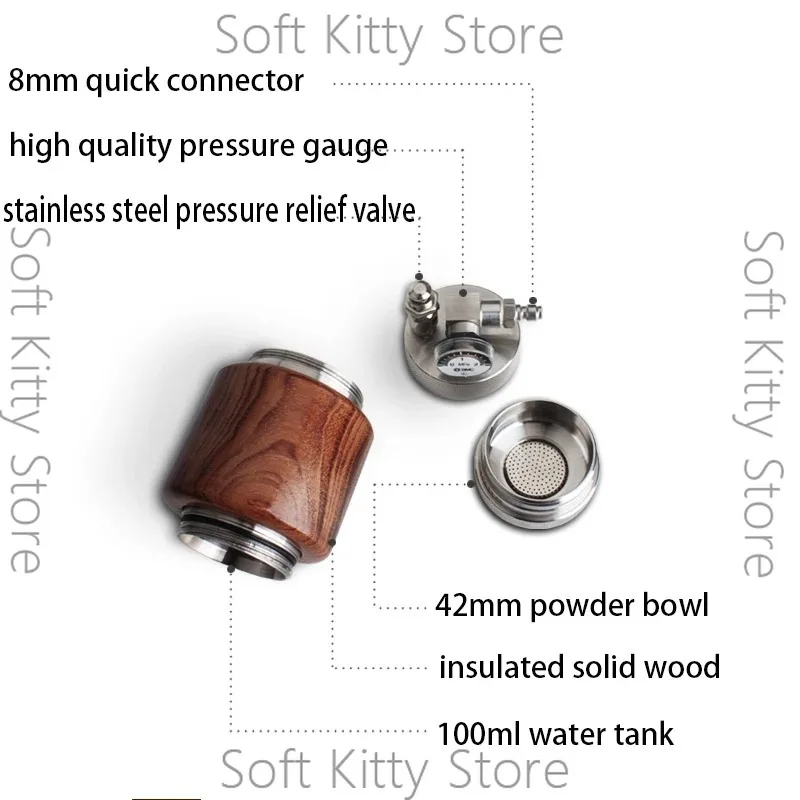 Capsulone hand movement manual operation Easy to carry coffee maker machine Pneumatic Portable Coffee Filter use air pump