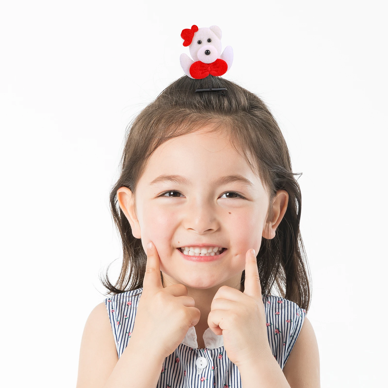 

6pcs Christmas Hair Clips Snowman Hat Party Wedding Hair Accessories Durable Comfortable Easy Wear Elegant Christmas Hairpin