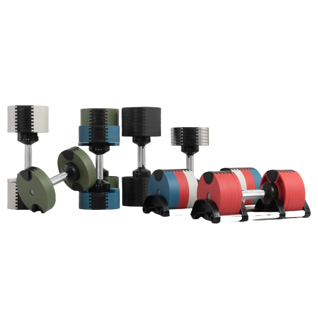 رائجة البيع معدات اللياقة البدنية المنزلية الدمبل قابل للتعديل 50lb 70lb 100lb الوزن الحرة 24 كجم مجموعة الدمبل قابل للتعديل