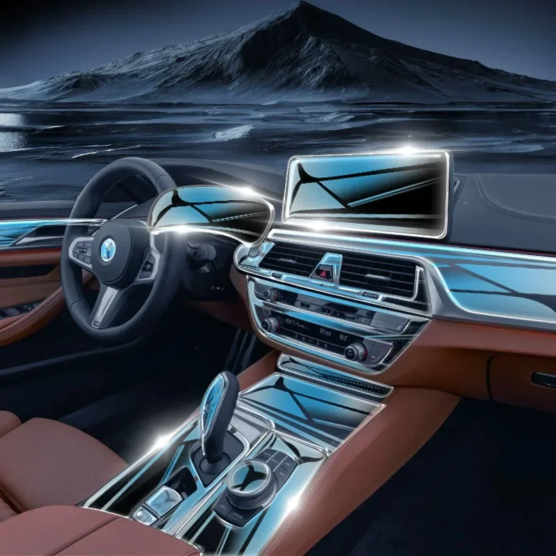 

For 2023 BMW 5 Series 525 530li 535li Navigation Central Control Car Film Interior Accessories TPU Transparent Protector Film