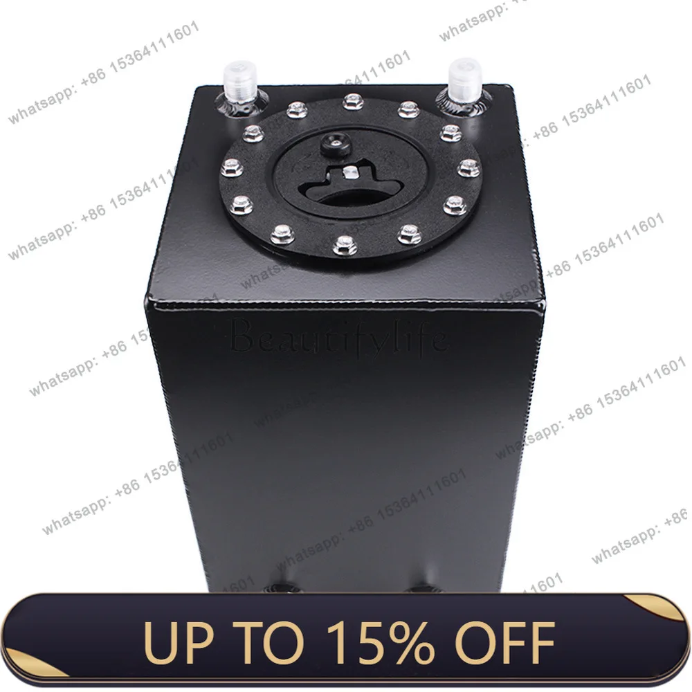 PJ 12L3 three gallon auxiliary fuel tank aluminum alloy buffer tank mirror polished plastic cover rectangular