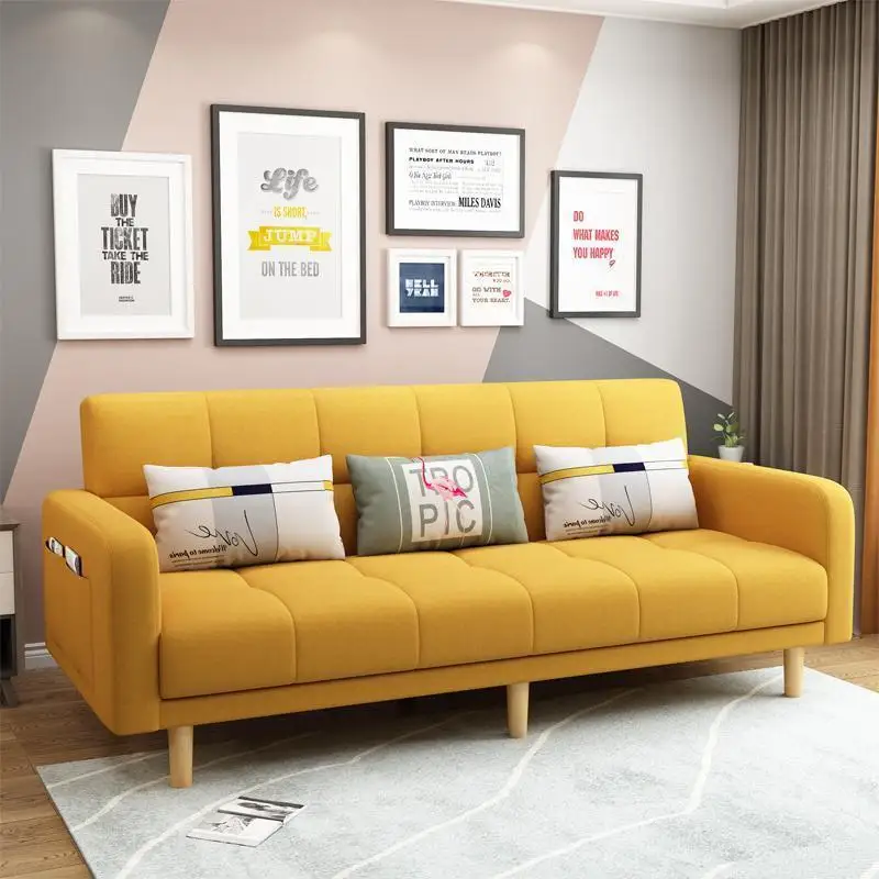 //Modern Leather Sofa Bed Revolving Convertible Sofa With Cushion Back Heavy-duty Leisure Chair For Living Room & Hotel Use