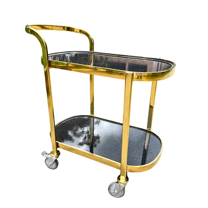 

Hotel restaurant Beverage service truck Mobile hotel food delivery truck Commercial trolley Stainless steel dim sum tea truck