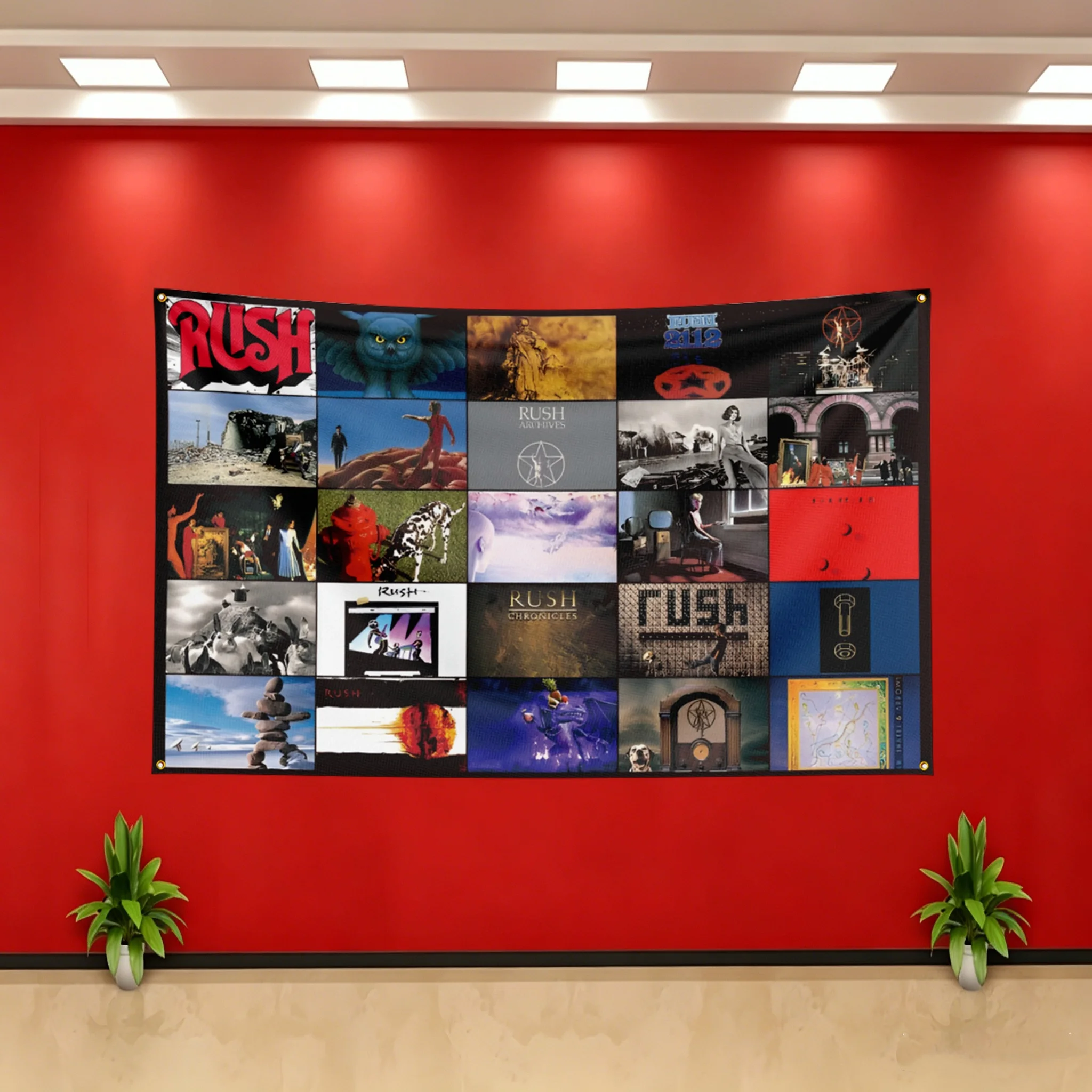 Music Band Rush Inspired Flag Banner for Bedroom Living Room Dorm Garage Wall Decor Tapestry Custom Advertising Flaga Gift