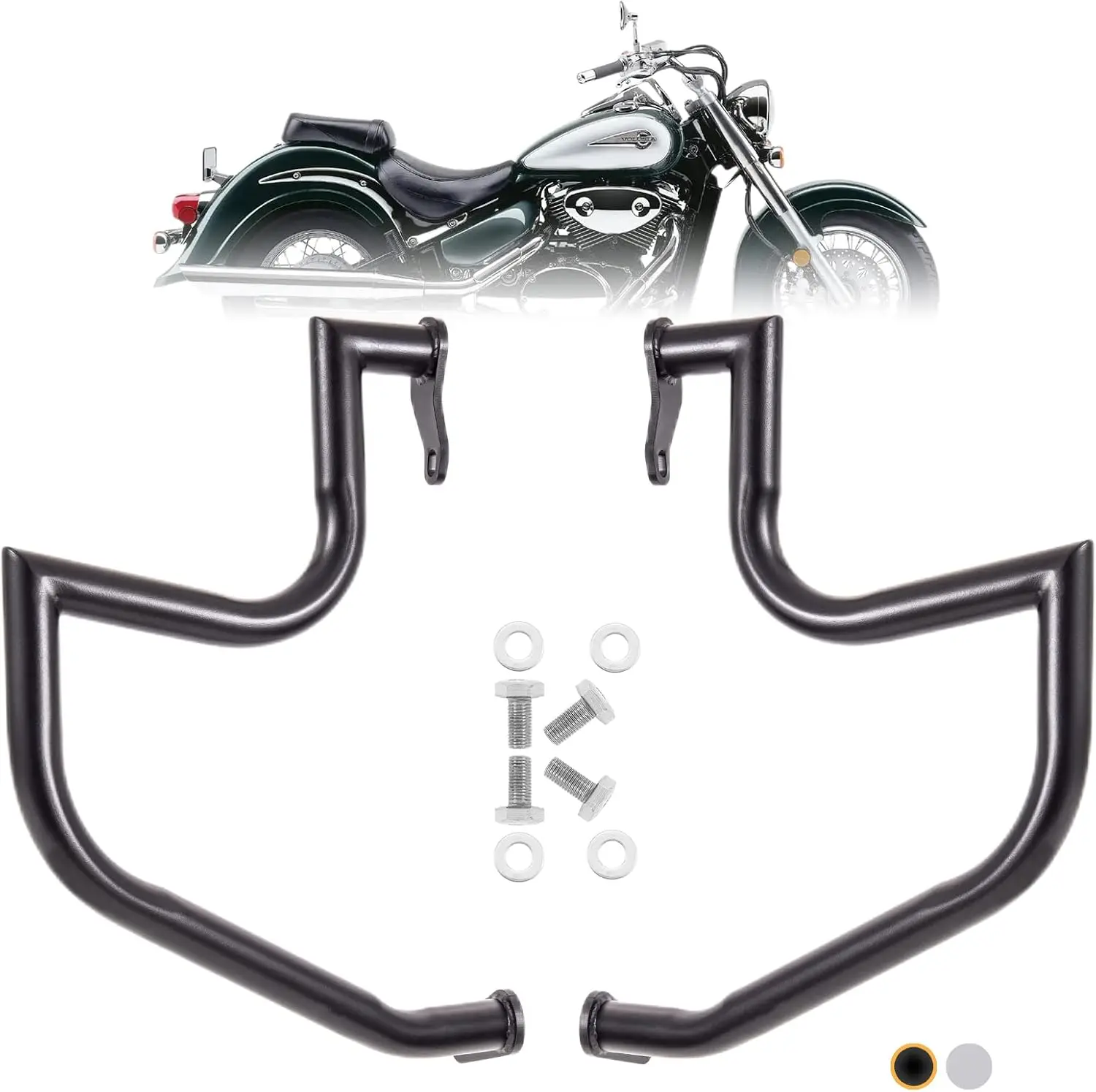 Crash Bar Engine Guard Highway Freeway Bar for Suzuki VL800 Intruder Volusia 800 C50 M50 Boulevard 2005-2022 (Black)