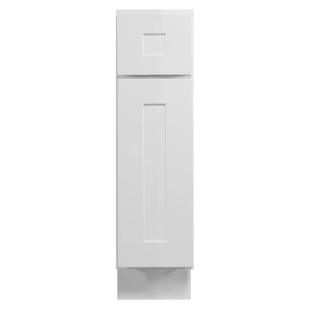 Unmontierter Shaker-Basis, Küchenschrank, 9 x 34,5 x 24 cm, sanft schließend, verstellbare Scharniere, bereit zum Zusammenbauen, Aufbewahrungslösung für Zuhause