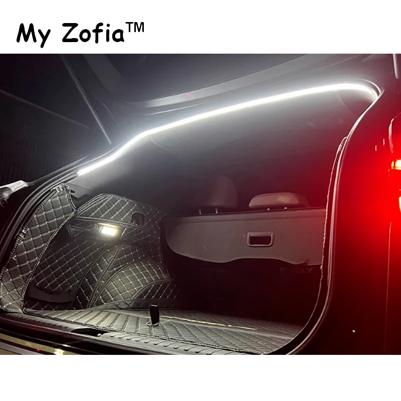 For New Geely Coolray 2023 2024 2025 Car Trunk Atmosphere Lamp Strip Colors Trunk LED Car Super Bright Surround Light Strips