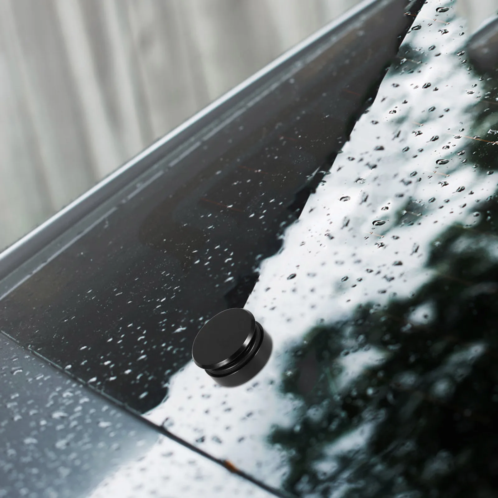 

Wiper Arm Blocking Cover Rear Windshield Plug Black Aluminum Car Replacement Grommet Cap Accessories Wiper Glass