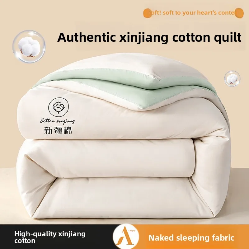 Xinjiang Cotton Winter Thick Warm Washed Cotton Fill Dormitory Bedding Thickened Autumn and Winter Quilt Core Comforter Quilt