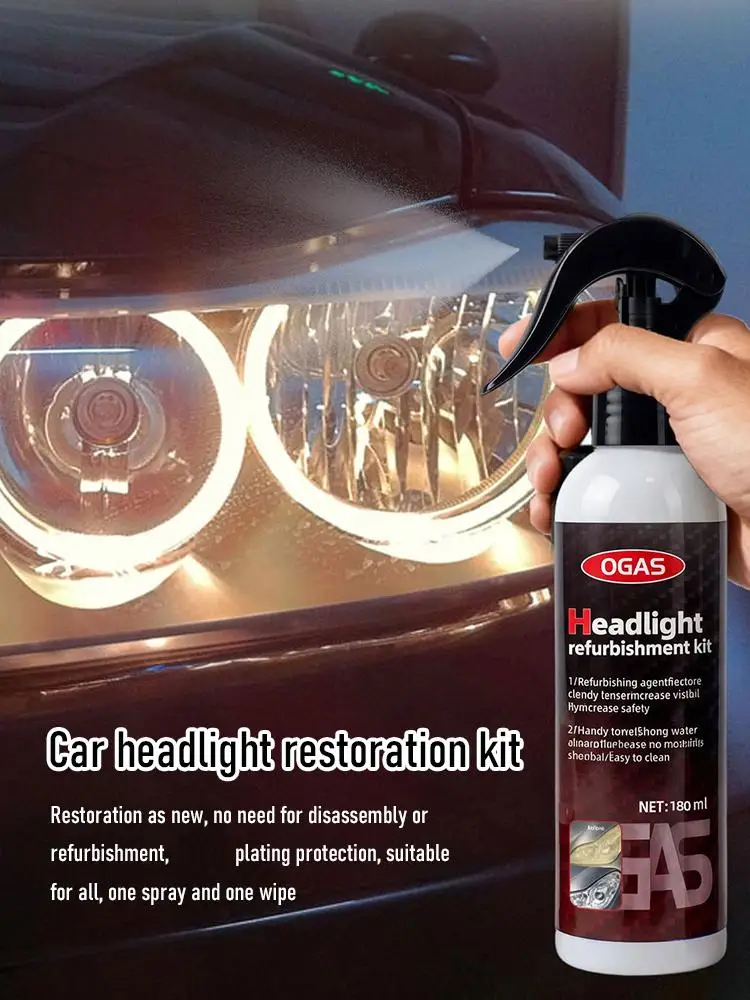 Auto-Scheinwerfer-Restaurierungs- und Polierset Scheinwerfer-Kratzerentferner Reparatur-Reinigungspaste Oxidationsentferner Scheinwerfer-Politur Flüssig