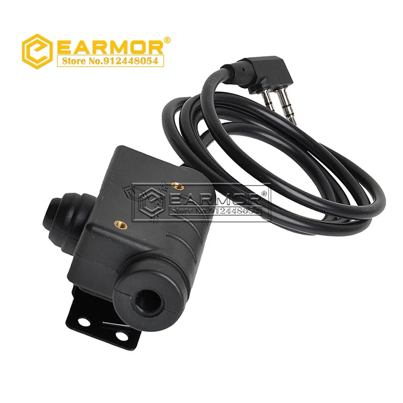 EARMOR M32 MOD4 Tactical Headset & M51 PTT& ARC Rail Adapter One Sets for Fast Helmet ARC Rail Freely Change Head Mounted