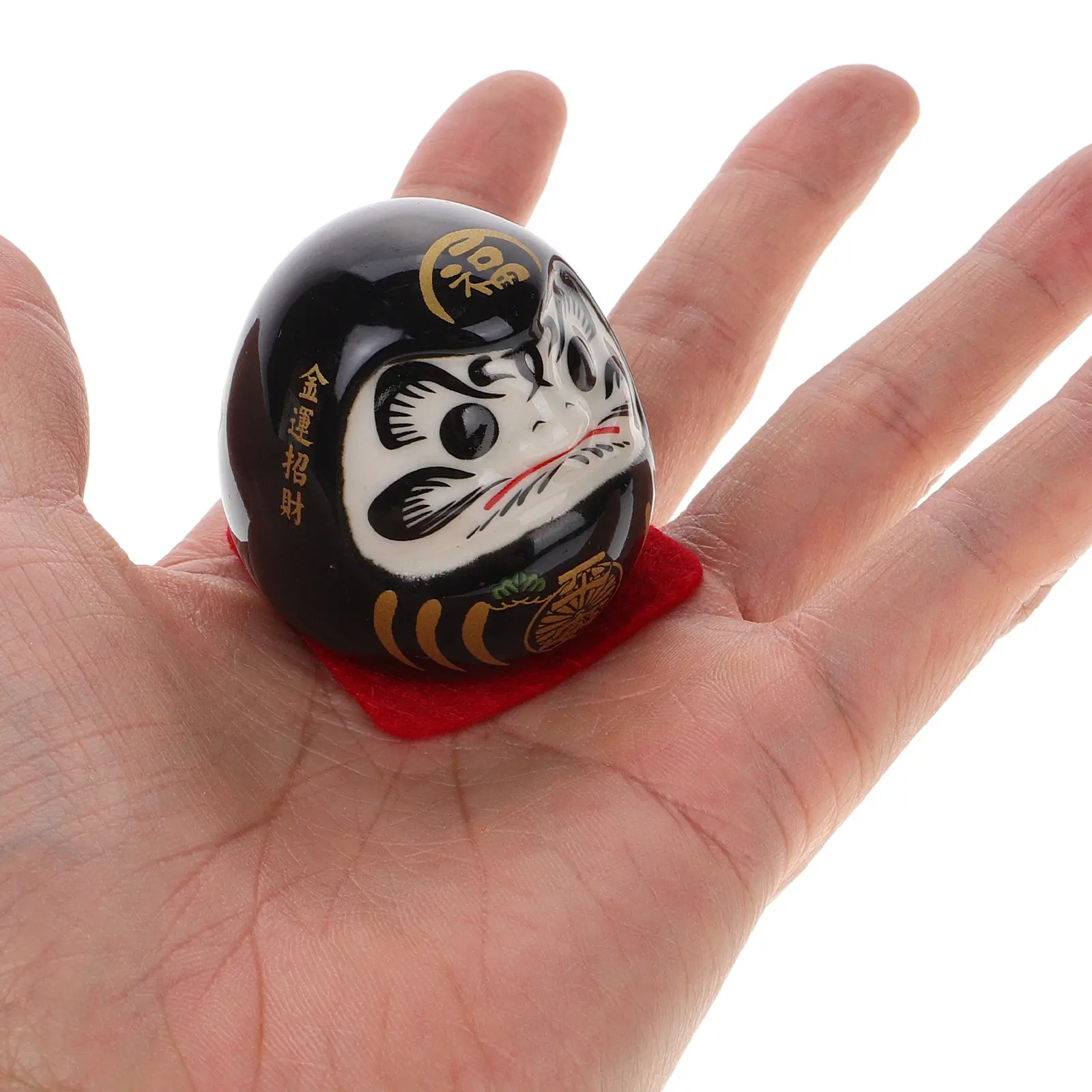 Japanese Ceramic Statue Lucky Ornament for Sushi Restaurant Car Interior Home Entryway Decor Statue