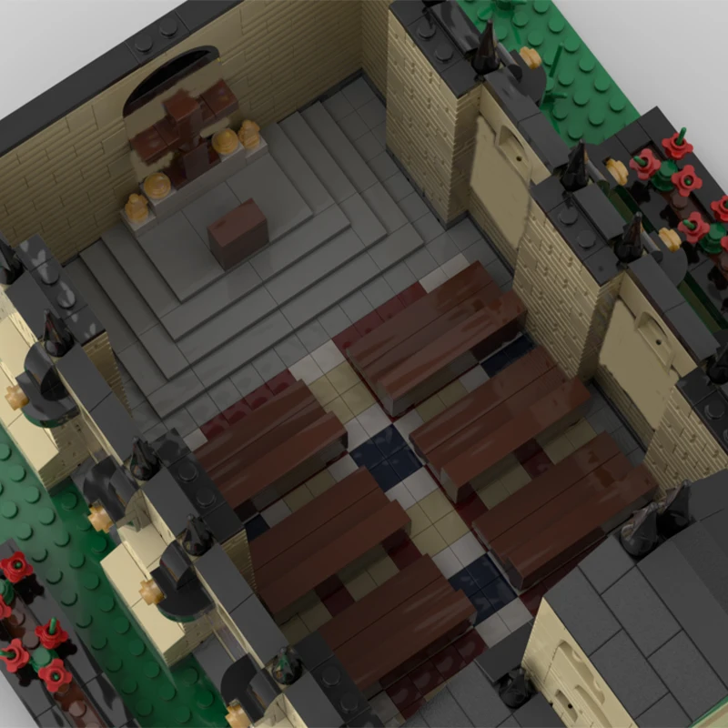 5731 PCS Personalizza Chiesa Medievale Con Cimitero Building Blocks Modello Giocattolo Assemblato Per I Bambini Festival Educativo Regalo A Sorpresa