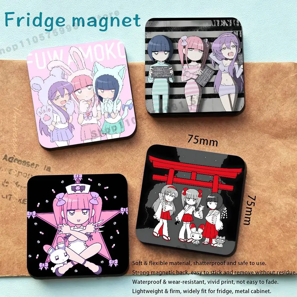 Anime M-Menhera Maiden Fridge Magnetic Magnet PVC Memorial Decor for Family Friends Students Adults