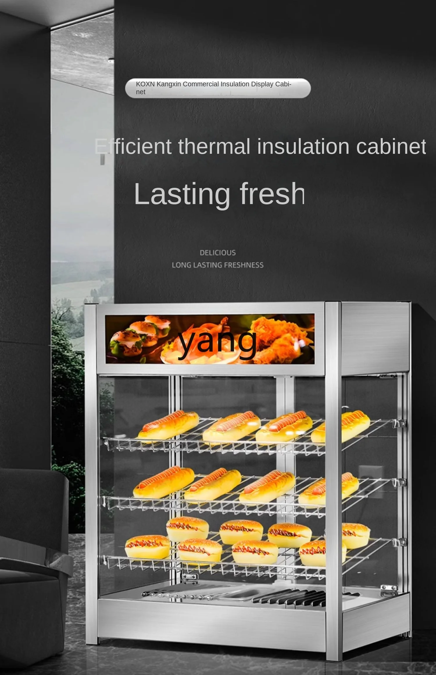 Yjq Insulation Cabinet Commercial Heating Egg Tart Insulation Display Hot Drink Machine Milk