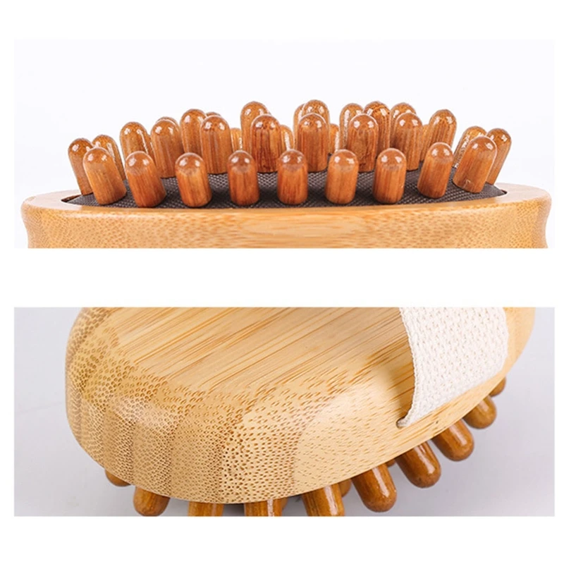 

Y1UF Anti Cellulite Body Brush Soothing Essential Oil Spa Air Cushion Hair Massage Comb Scalp Care Brush for Dead Skin Remove